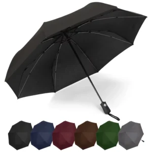 Advertising Gift Automatic Open Compact Custom Print Three-Fold 190T Umbrella