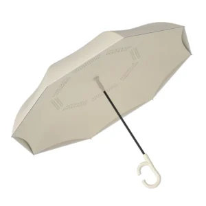 All-Weather Ride-In Umbrella with Ring Buckle Handle and Straight Rod