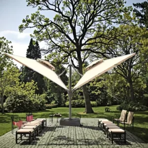 All-Weather Waterproof Hanging Umbrella with Tear-Resistant Fabric for Living Room and Outdoor Use