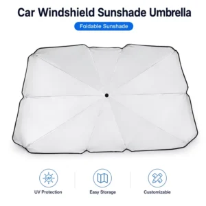 Alloy Car Windshield Sunshade Umbrella Front Window Cover