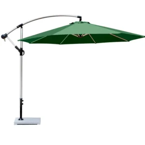 Aluminum 3 m Banana-Style Hanging Parasol for Beaches, Restaurants, Hotels, Parks, and Gardens