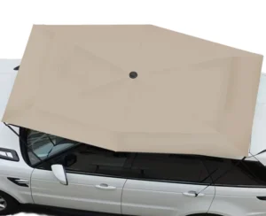 Aluminum Car Parasol Sunshade 3x2m with Customized Color and Logo