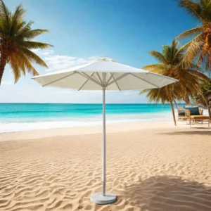 Aluminum-Frame Waterproof Sun Umbrella for Outdoor Garden, Hotel, Courtyard, Villa, Fishing and Beach
