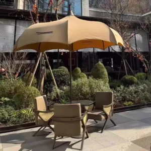 Aluminum Garden Patio Parasol, Commercial Large Sun Umbrella, Weather-Resistant Outdoor