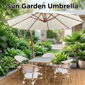 Aluminum Iron Stainless Steel Pole Frame Foldable Outdoor Windproof Sunshade Parasol