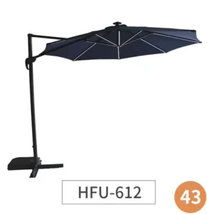 Aluminum Outdoor Garden Banana Hanging Parasol, 3 m, for Gym and Park Use