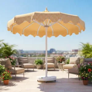 Aluminum Pagoda Starry Sky Foldable Outdoor Sunshade Waterproof Electric Design