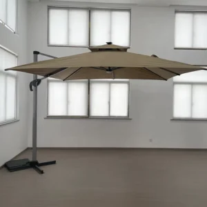 Aluminum Pole 250g Polyester Patio Garden Courtyard Hotel Outdoor Sunshade Commercial Umbrella