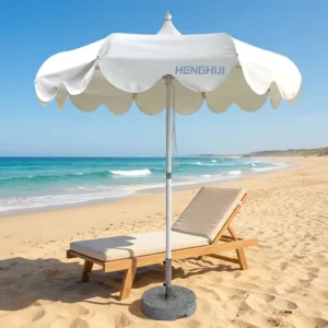 Aluminum Pole Pagoda Patio Umbrella for Courtyard, Backyard, Pool, Resort, and Hotel Use