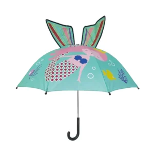 Animal-Shaped Children Umbrella with Customized Mermaid Cartoon Printing