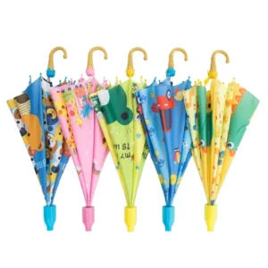 Anime Cartoon Children’s Rain Umbrella with Plastic Cover, Manufacturer