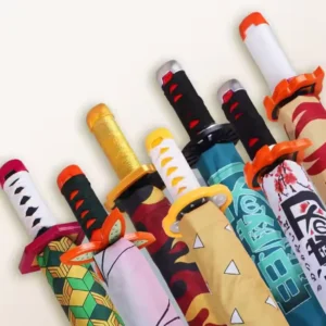 Anime Cartoon Folding Children’s Umbrella Toy Eco-Friendly Automatic-Open 46.5cm