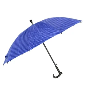 Anti Slip Straight Umbrella Cane Walking Stick Rain Umbrella with Polyester Material for Retirement Use