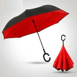 Anti-Storm Wind C-Type Double-Layer Car Sun and Rain Reverse Umbrella