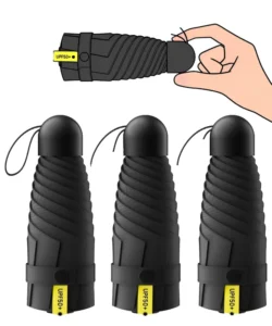 Anti-UV Compact 3-Fold Pocket Umbrella UPF 50+ Portable Sun and Rain Umbrella for Adults