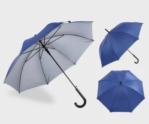Anti-UV Rain Sun Customized Logo Prints Advertising Premium Promotion 23-Inch Stick Umbrella with Sliver