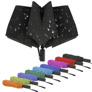 Anti-UV Sun Three-Fold Portable Tiny Rain Manual Windproof Travel Folding Umbrella