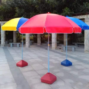 Anti-UV Windproof Patio Umbrella 8-Rib 6.5 Feet (198cm) Air-Sealed Oxford Cloth