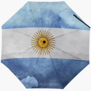 Argentina Flag Themed Fully Automatic Folding Umbrella