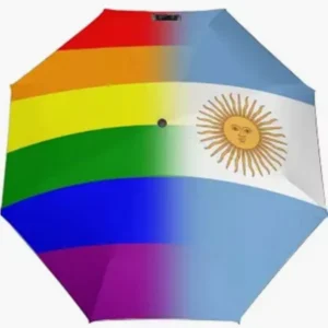Argentina National Flag Themed Fully Automatic Folding Umbrella
