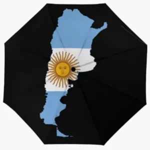 Argentina National Flag Themed Fully Automatic Folding Umbrella