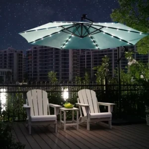 Assorted Beach Sea Side Sunshade Summer Shade Outdoor Furniture Parasol Garden Umbrella Stainless Steel Courtyard Gym Modern