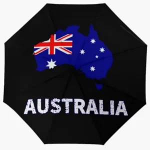 Australia Country Flag Pattern Fully Automatic Folding Umbrella Sun-Shading Coverage