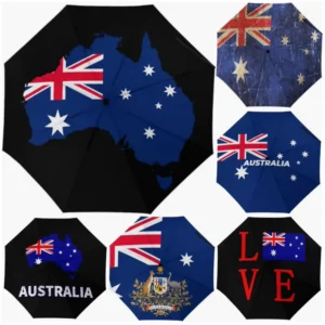 Australia Country-Themed Fully Automatic Folding Umbrella Cultural Flag Pattern Design