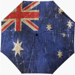 Australia Fully Automatic Folding Umbrella with Cultural Flag Pattern