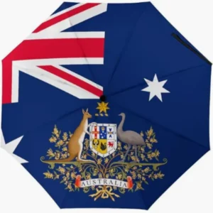 Australia Fully Automatic Folding Umbrella with Cultural Flag Pattern