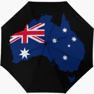 Australia Heat-Insulated High-Efficiency Coating Country Flag Pattern Fully Automatic Folding Umbrella