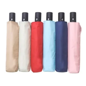 Auto Foldable Windproof Travel Compact Folding Umbrella for Adult