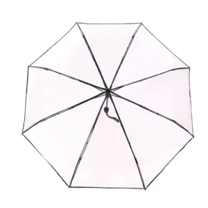 Auto Open Close Folding Transparent Clear Rain Umbrella