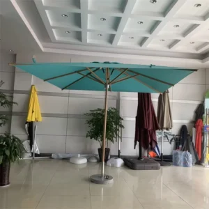 Auto-Open Foldable Round or Square Large Outdoor Patio Garden Umbrella for Beer Bar