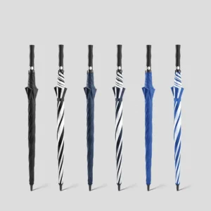 Auto Open Semi-Automatic Fiberglass Ribs Windproof 32 Inch Large Rain Custom Travel Golf Umbrella with Logo
