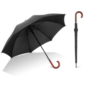 Auto Open Straight Umbrella with Bespoke Design Artwork