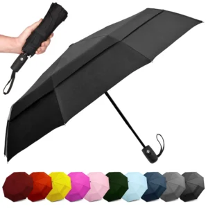 Auto-Open Travel Folding Umbrella Automatic Car Umbrella with Logo
