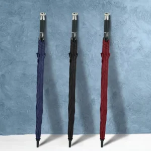 Auto-Opening UV Sun and Rain Windproof Golf Umbrella Custom Logo Printing