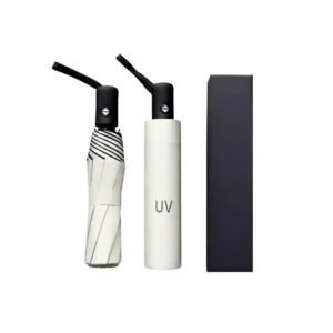 Automatic 3-Fold 8-Bone Rib Umbrella Custom Logo Advertising Gift 105cm Open Diameter UV Protection Rain