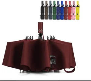 Automatic 3-Folding Rain Umbrella, Supplier Inverted Umbrella with Logo