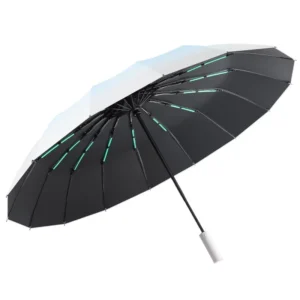 Automatic 3-Folding UV Fiberglass Reverse Umbrella with Gradient Colors