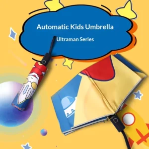 Automatic Anti-Rebound Cartoon Umbrella for Children and Students, Portable Sunshade