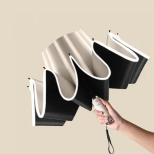 Automatic Coated Reverse Umbrella with Reflective Strip for Cars