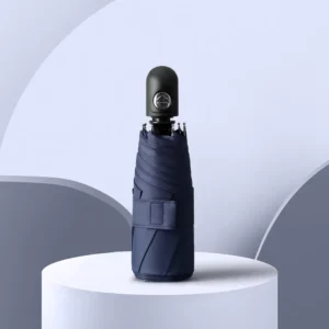 Automatic Five Folding Mini Umbrella Wind Rain Resistant Umbrella Compact Capsule UV Protection