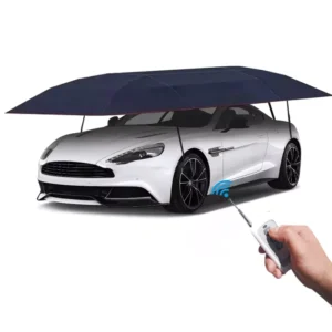 Automatic Foldable Waterproof Polyester Car Umbrella, 4.2 m, 4.6 m, 5 m, or 5.3 m, 90% UV and 60% IR Rejection