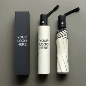 Automatic Folding Umbrella Custom Logo Windproof Rain Compact Travel Business Promotional Gift Professional Factory