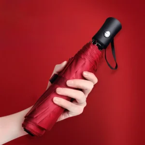 Automatic Folding Umbrella Custom Logo Windproof Rain Sun Compact Travel Women Outdoor Promotional Gift China Supplier