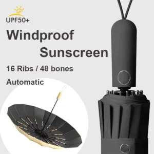 Automatic Folding Umbrella, Reinforced Stormproof Frame, Sun and Rain Protection, Pastel Colors, Direct Manufacturer