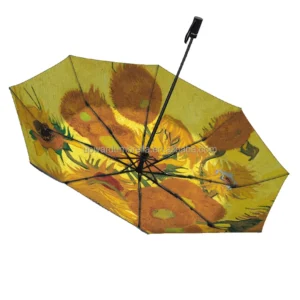 Automatic Folding Umbrella Supplier Customized Sublimation Photo Print Umbrella