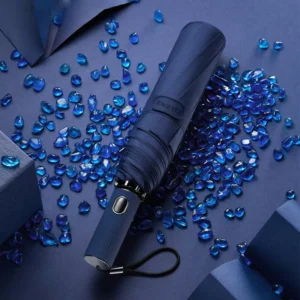 Automatic Folding Umbrella Wind-Resistant Pongee Material Compact Portable Sun and Rain Dual-Use Umbrella
